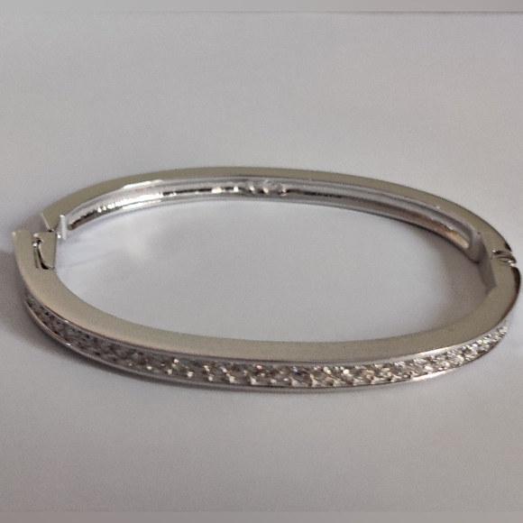 Swarovski Swan Mark Hinged Clamp Bracelet - Picture 10 of 16